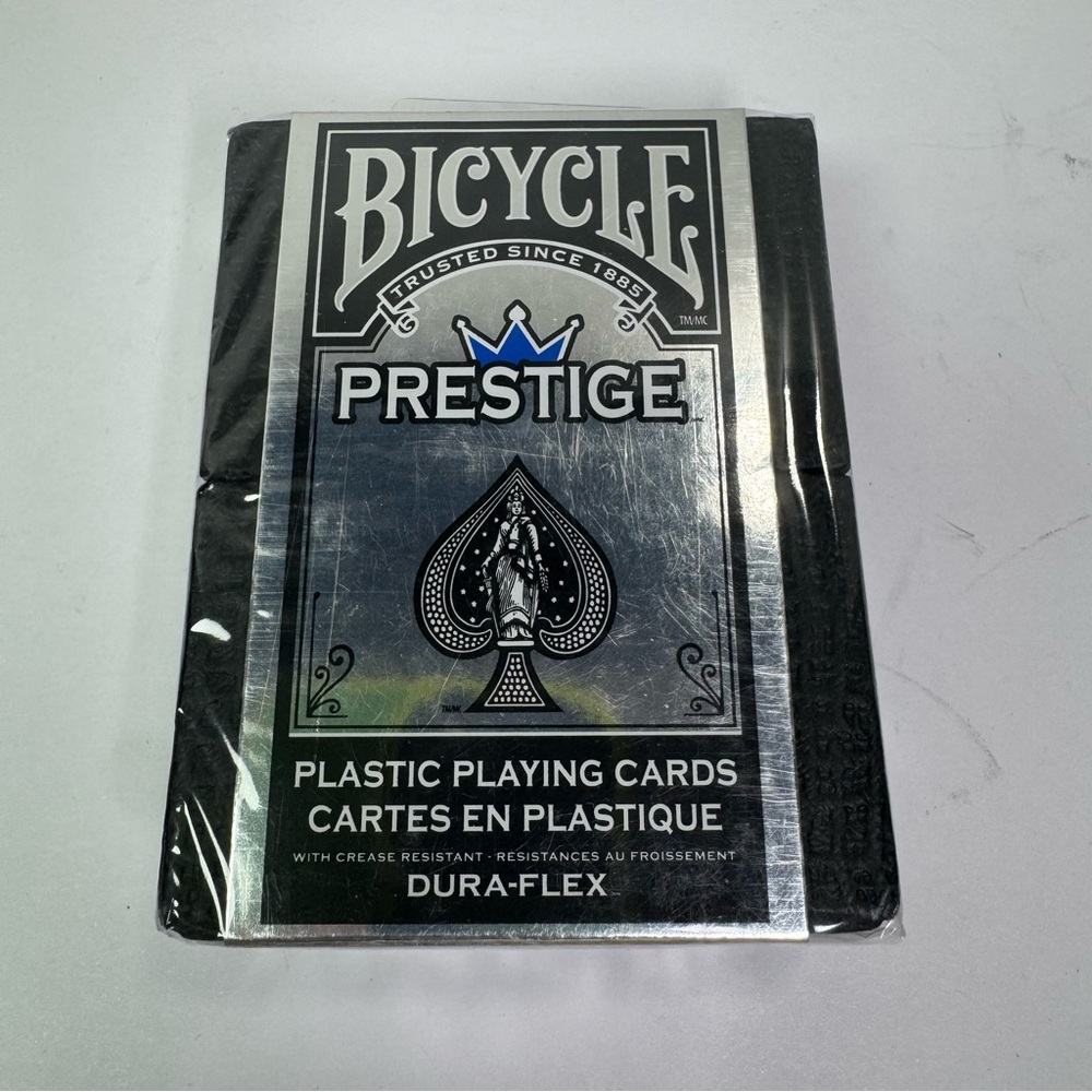BICYCLE® Prestige (Blue) Plastic Playing Cards Dura-Flex Crease Resistant NEW